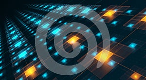 Hitech networks. Teamwork concept