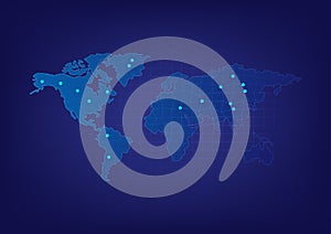 on world map Hitechnology