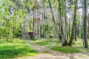 Hitler`s Nazi bunker `Barenholle` near Smolensk Russia.
