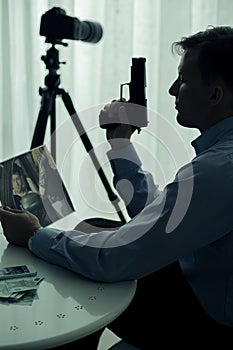 Hitman with gun