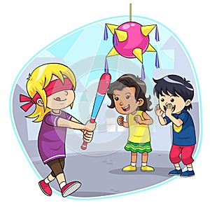 Hitting Pinata photo