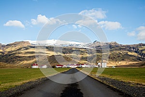 Hitting the road in southern Iceland europe backround