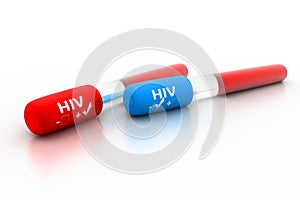 HIV positive and negative