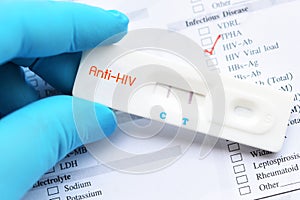 HIV positive test result