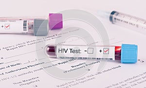 HIV Virus Lab Test form