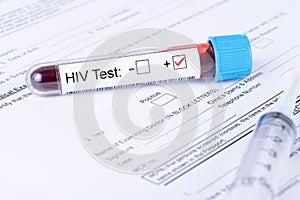 HIV Virus Lab Test form