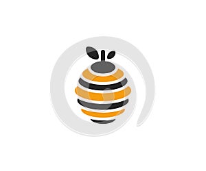 Hive logo template. Beehive vector design