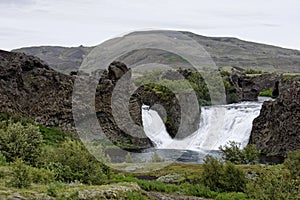 Hjalparfoss in South Iceland, Europe