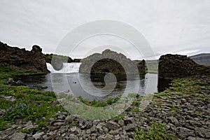 Hjalparfoss in South Iceland, Europe