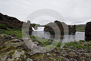 Hjalparfoss in South Iceland, Europe