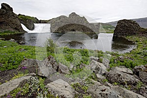 Hjalparfoss in South Iceland, Europe