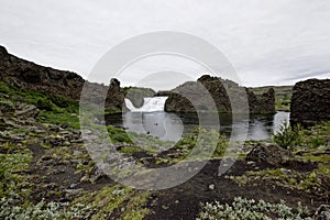 Hjalparfoss in South Iceland, Europe photo