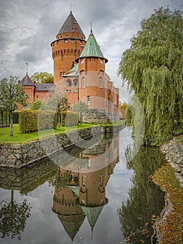 Hjularod Castle with Autumn Colours