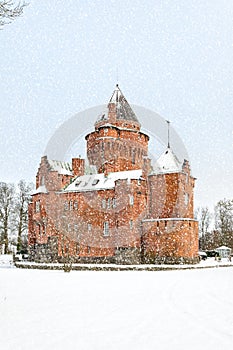 Hjularod Slott in the Snow photo