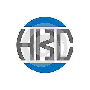 HKC letter logo design on white background. HKC creative initials circle logo concept. HKC letter design