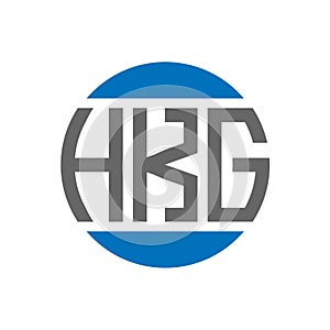 HKG letter logo design on white background. HKG creative initials circle logo concept. HKG letter design