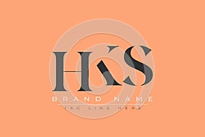 HKS abstract letter logo design