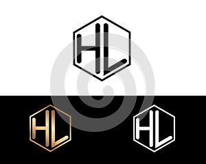 HL letters linked with hexagon shape logo