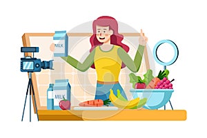 Live Streaming  Illustration concept. Flat illustration isolated on white background.