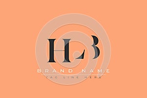 HLB abstract letter logo design