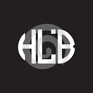 HLB letter logo design on black background. HLB creative initials letter logo concept. HLB letter design