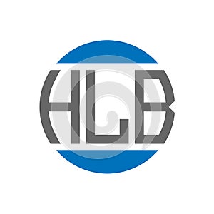 HLB letter logo design on white background. HLB creative initials circle logo concept. HLB letter design