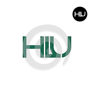 HLU Logo Letter Monogram Design