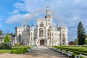 Hluboka nad Vltavou Castle in Czech Republic