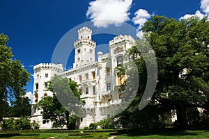 Hluboka nad Vltavou neogothic castle photo