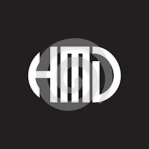 HMD letter logo design on black background. HMD creative initials letter logo concept. HMD letter design.HMD letter logo design on