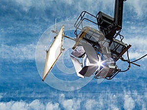 HMI daylight projector hanging