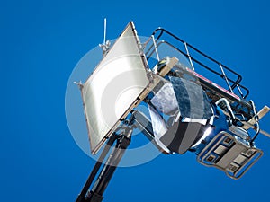 HMI daylight projector hanging photo