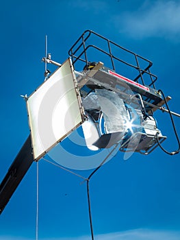 HMI daylight projector hanging photo