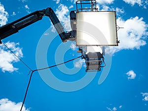 HMI daylight projector hanging