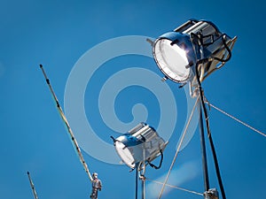 HMI daylight projector hanging