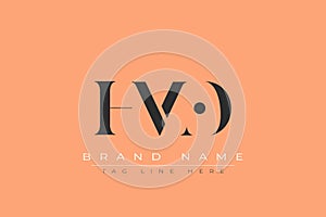 HMO abstract letter logo design