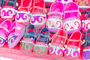 HMONG Handmade Hill Tribe Children's Shoes