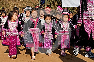 Hmong hill tribe children