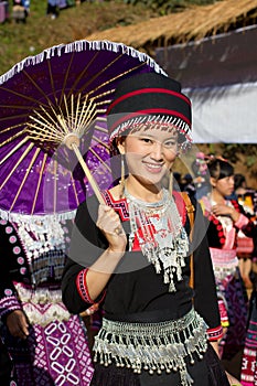 Hmong hill tribe woman.