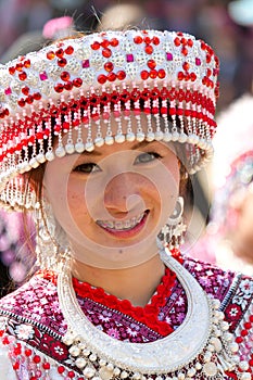 Hmong hill tribe woman.