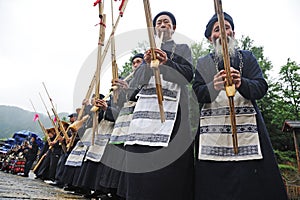 Hmong musicians from Guizhou perform on lusheng