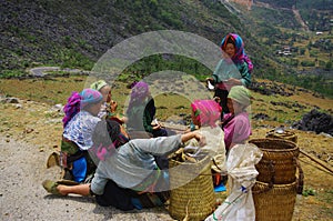 Hmong white women's group at the lunch break