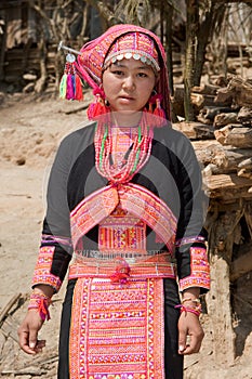 Hmong woman from Laos photo