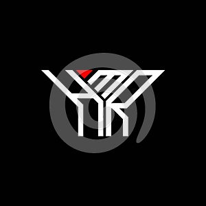 HMR letter logo creative design with vector graphic, HMR simple and modern logo