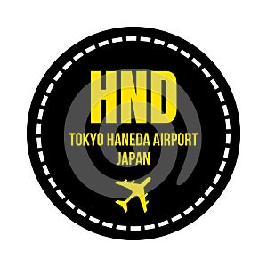 HND Tokyo airport symbol icon