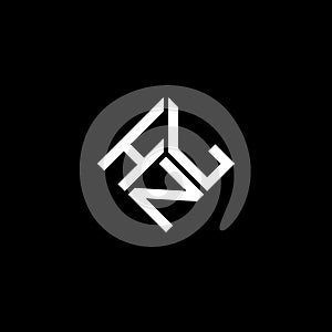 HNL letter logo design on black background. HNL creative initials letter logo concept. HNL letter design photo
