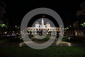 Ho Chi Min City at night photo