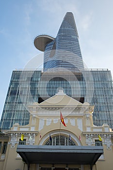 Ho Chi Minh City`s tallest building Bitexco Financial Tower. Ho Chi Minh City Vietnam.