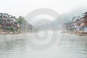 Fenghuang, praised as `the most beautiful town in China photo