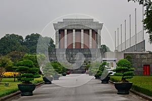 Ho Chi Minh Mausoleum in Hanoi, Vietnam